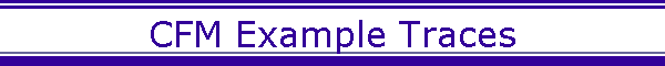 CFM Example Traces